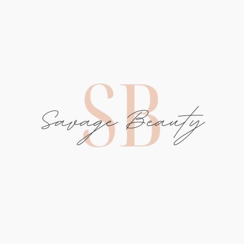 Savage Beauty logo f9f9f9 background